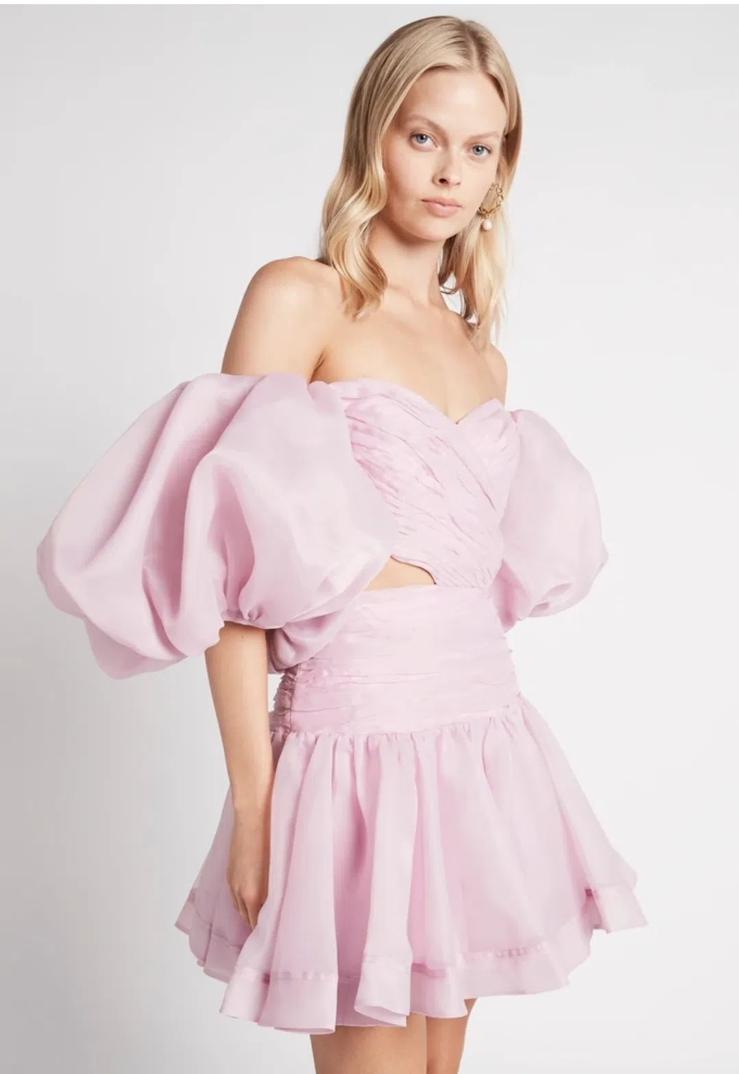 Aje Myriad Cut Out Mini Dress Lilac Purple Size 6 - Image 4