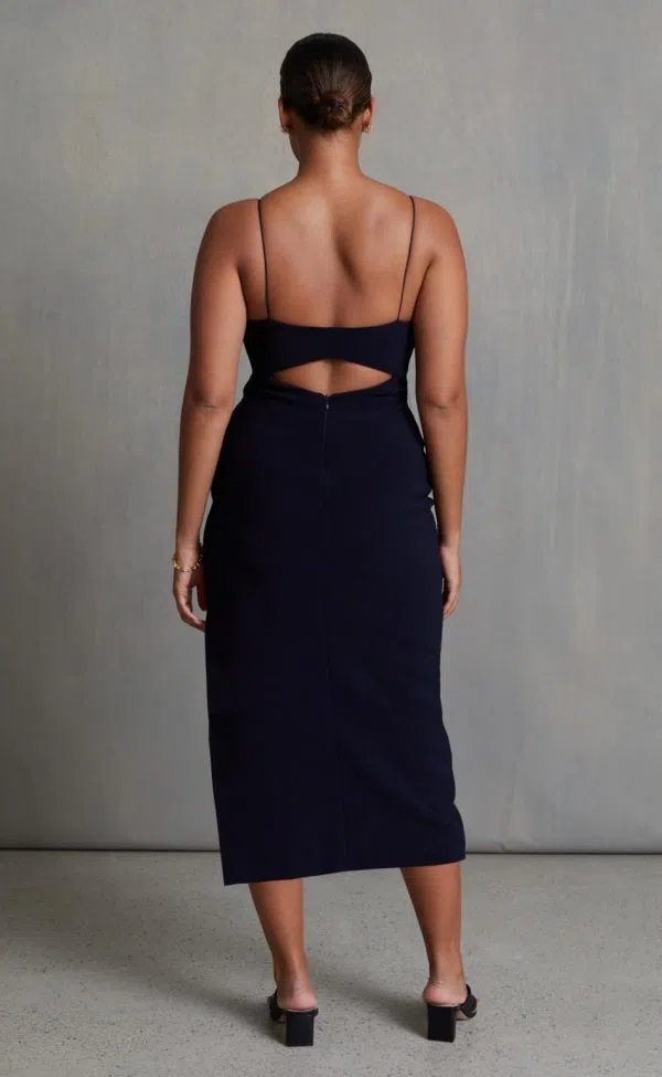 Bec and Bridge Be Mine Cut Out Midi Dress Black Size 10 - Image 2