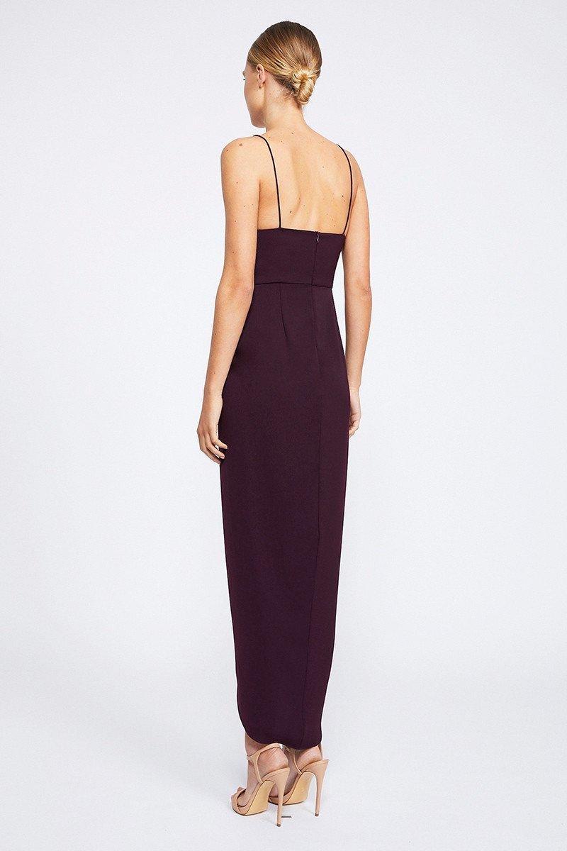 Shona Joy Core Cocktail Dress in Aubergine size 12 - Image 3