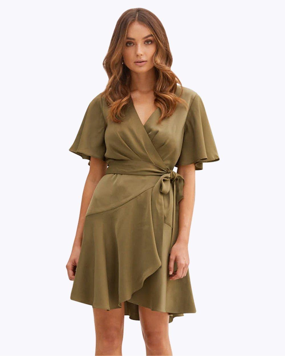  Rodeo Show Margherita Dress Olive size 14 - Image 3