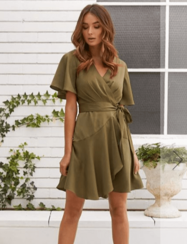  Rodeo Show Margherita Dress Olive size 14 - Image 1