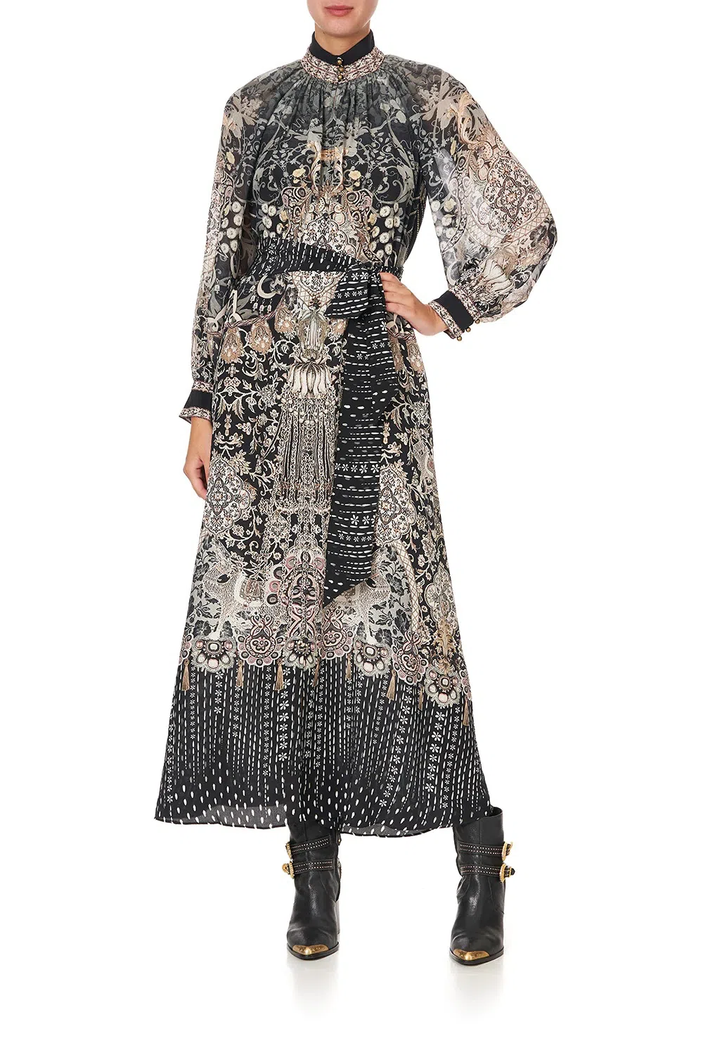 Camilla Raglan Sleeve Midi Shirt Dress Dust Her Off Size 14 - Image 3