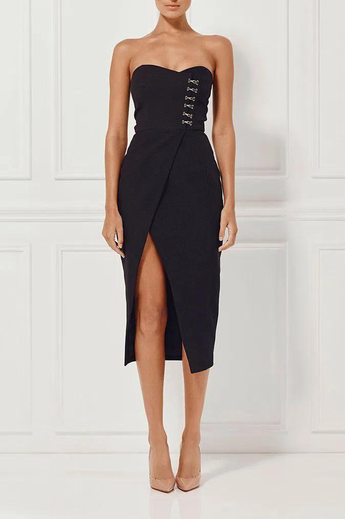 Misha Collection Pasquale Dress Black Size 8 - Image 1