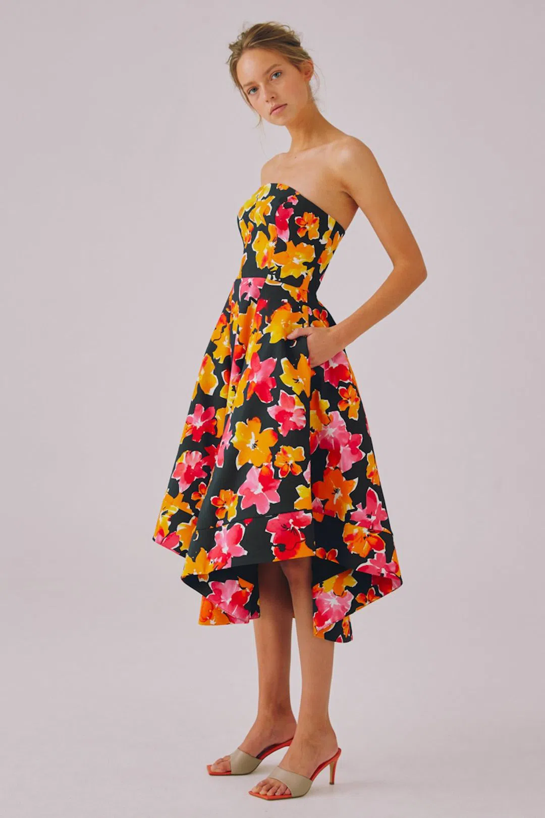 C/MEO Collective Aloud Dress Black Floral Size 14 - Image 3