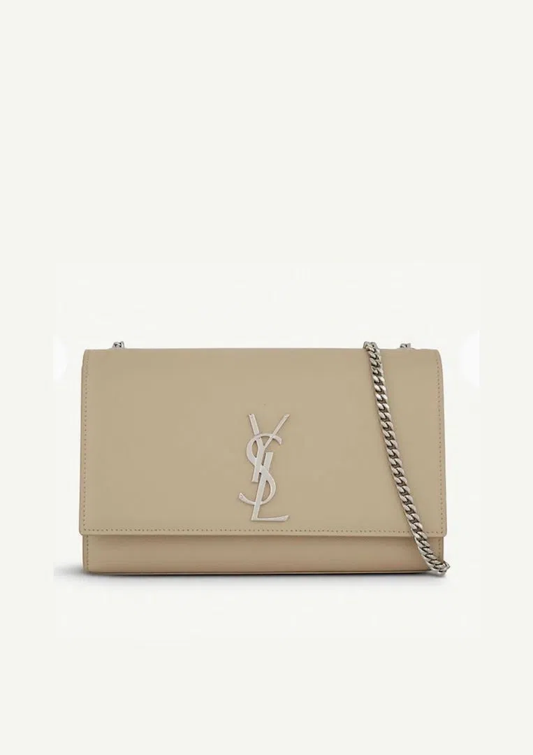 Saint Laurent Kate Monogram Shoulder Bag Nude - Image 1