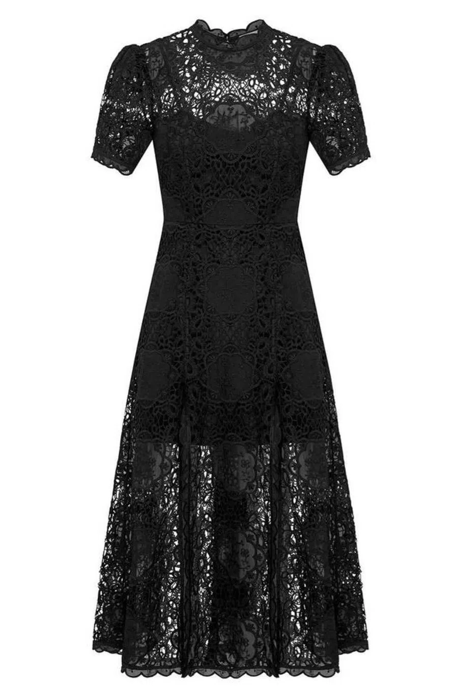 Alice McCall Diamond Veins Midi Dress Black Size XS  - Image 3