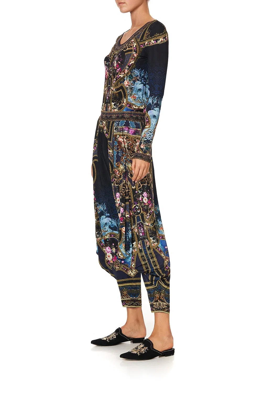 Camilla Jersey Drape Pant Fields of Treasure Print Size S - Image 3