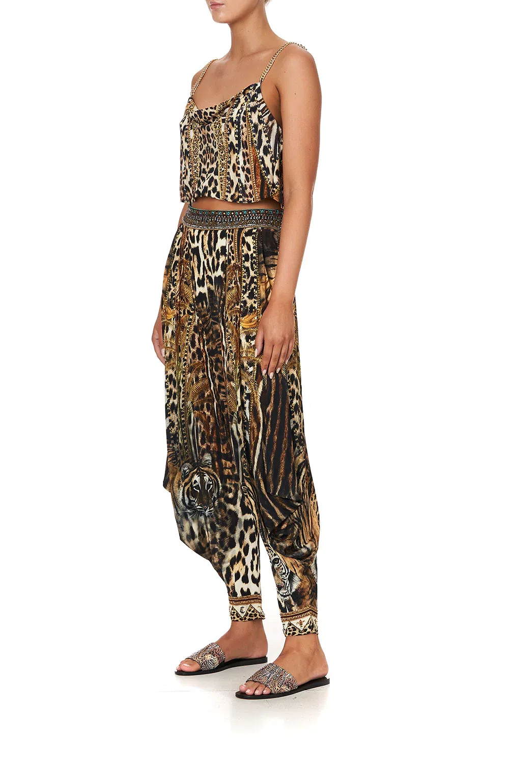 Camilla Jersey Drape Pant Berkeley St After Dark Animal Print Size S - Image 3