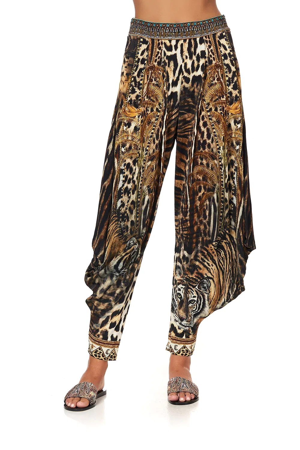 Camilla Jersey Drape Pant Berkeley St After Dark Animal Print Size S - Image 4