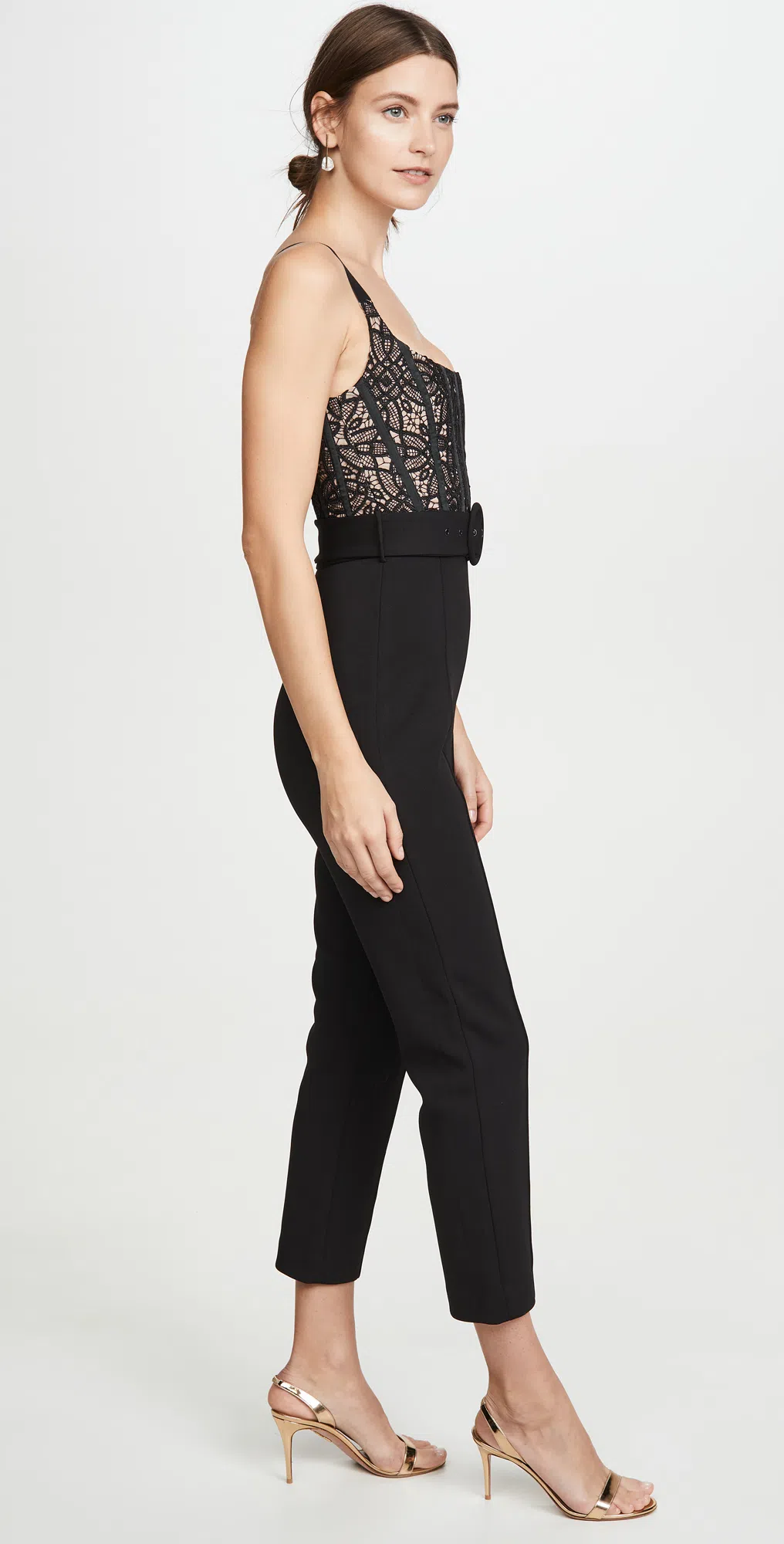 Misha Collection Ariella Lace Jumpsuit Black Size 10 - Image 3