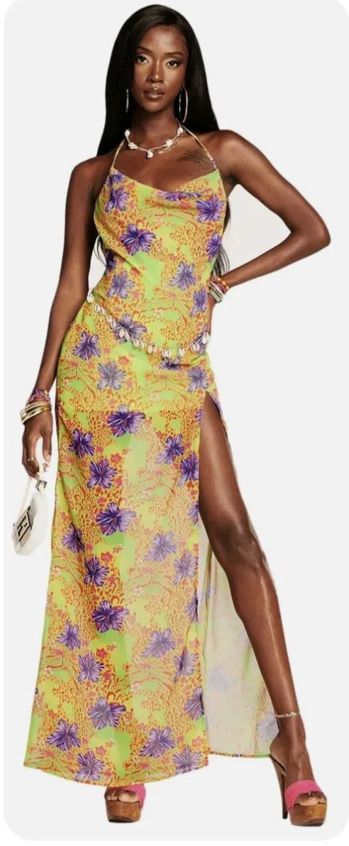 I.AM.GIA. Naphtalia Maxi Dress Golden Butterfly Size S / 8 - Image 1