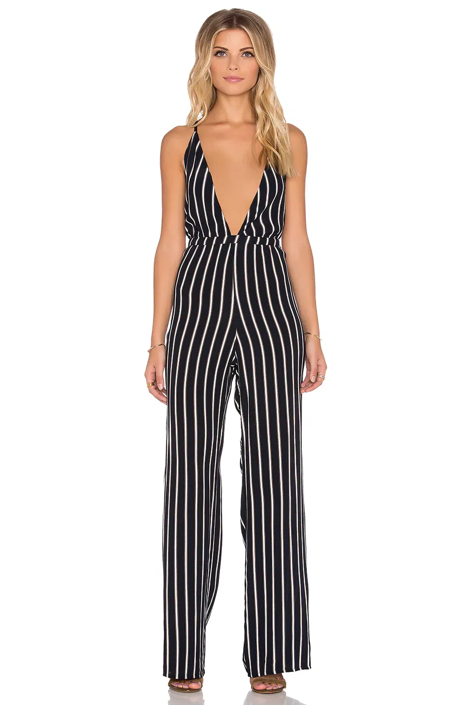 Faithfull the Brand Shutterbabe Jumpsuit Tilbury Stripe Size XS / 8  - Image 1