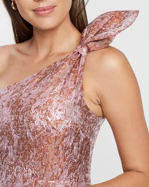 Bianca and Bridgett Natasha Mini Dress Pink Metallic Size 14 - Image 4