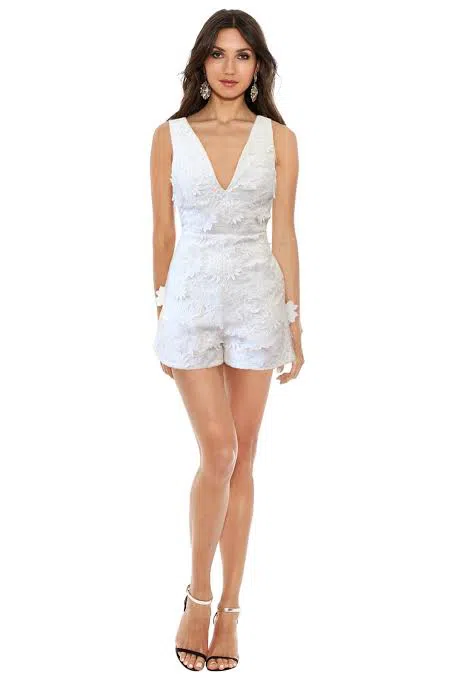 Kookai Fleur Playsuit White Size 34 / 6 - Image 1