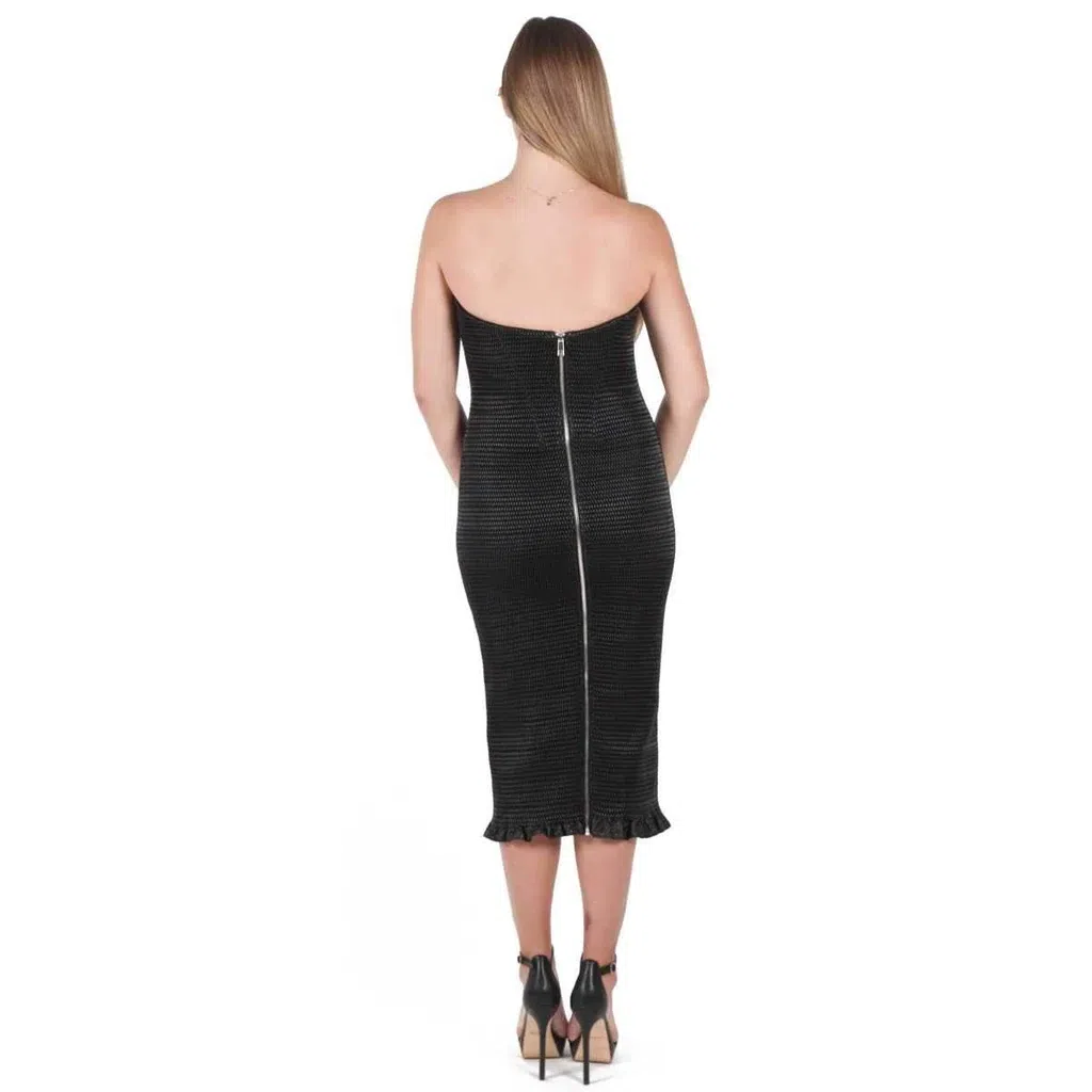 Lexi Palermo Black Midi Dress Black Size 10 - Image 2