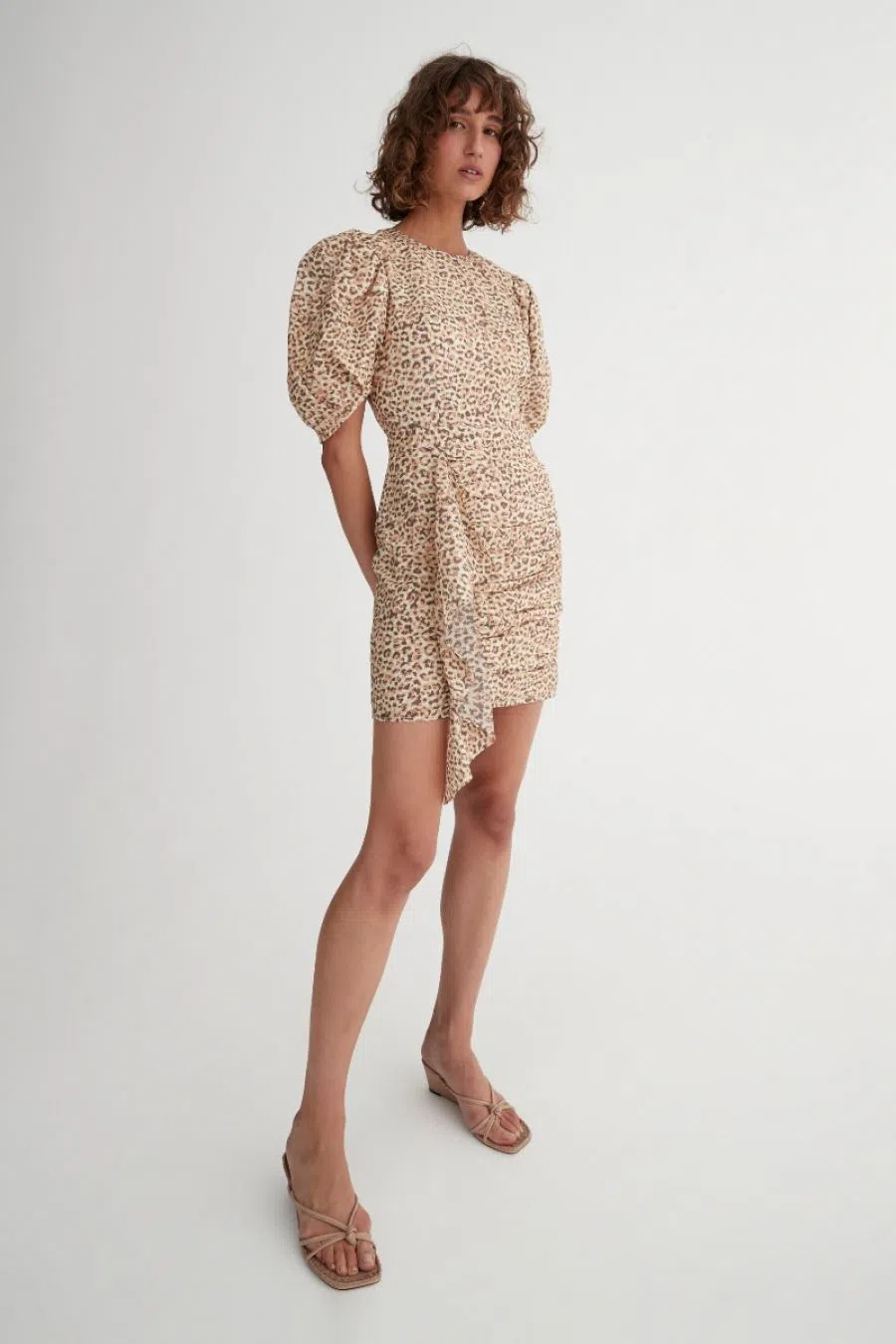 Hansen and Gretel Kokomo Mini Dress in Leopard Print Size S - Image 1