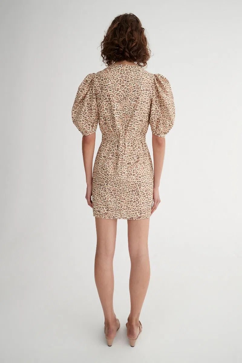 Hansen and Gretel Kokomo Mini Dress in Leopard Print Size S - Image 2