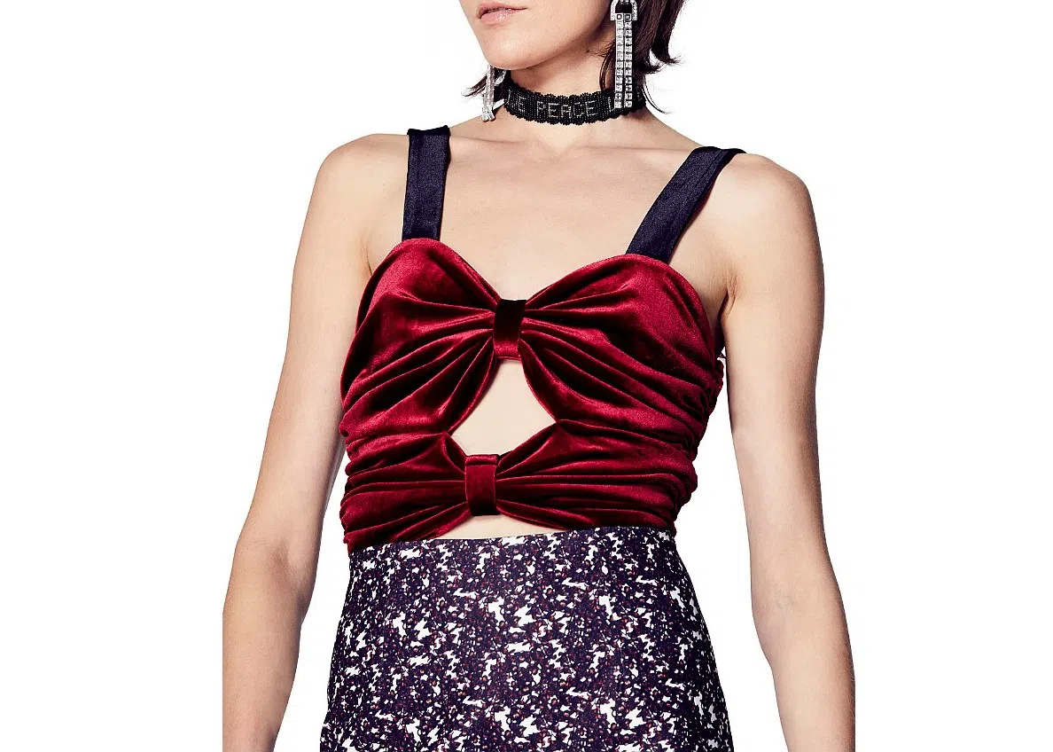 Atoir Two Timer Velvet Midi Dress Print Size 6 - Image 4