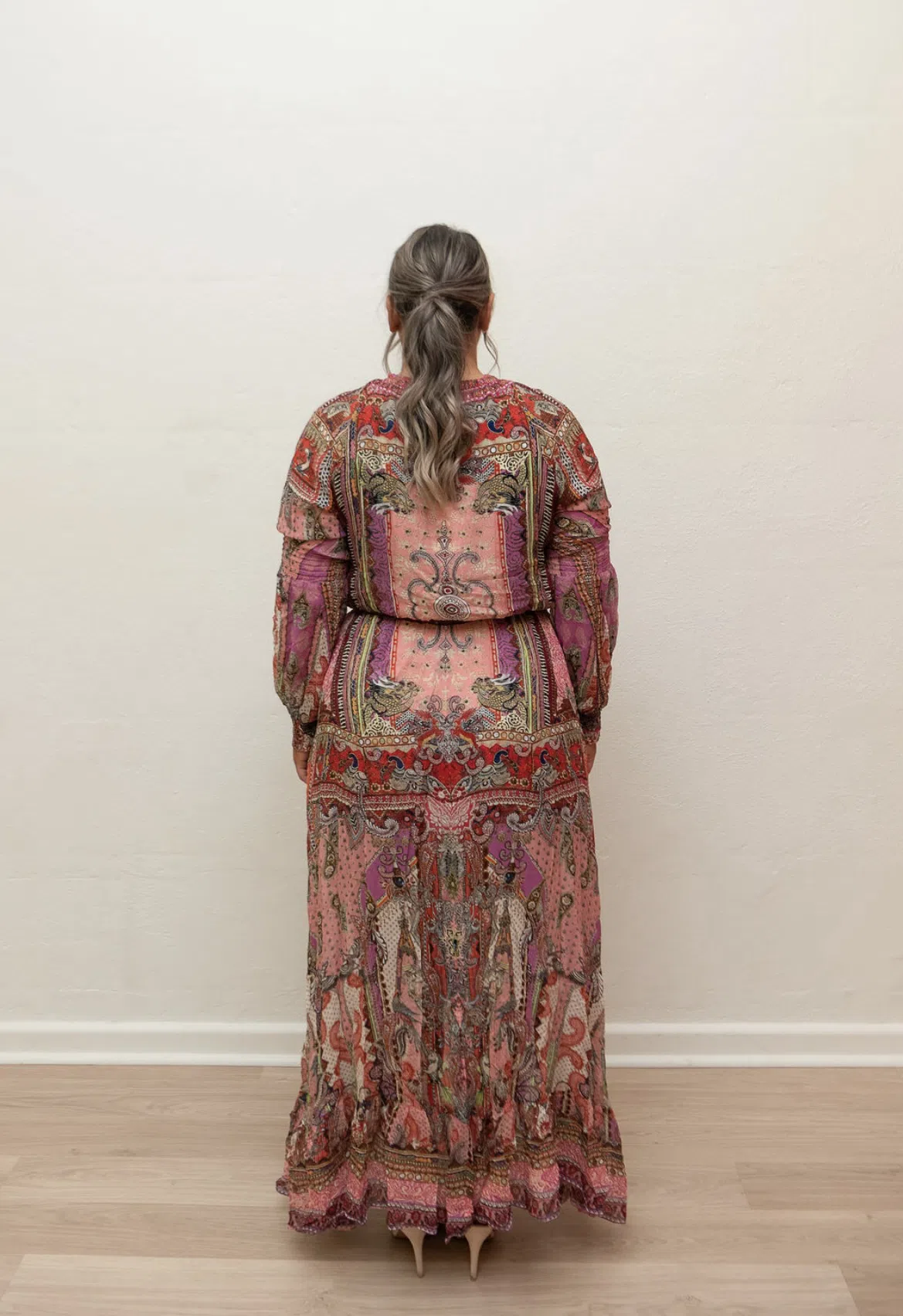 Camilla Wrap Maxi Dress Print Size XL - Image 2