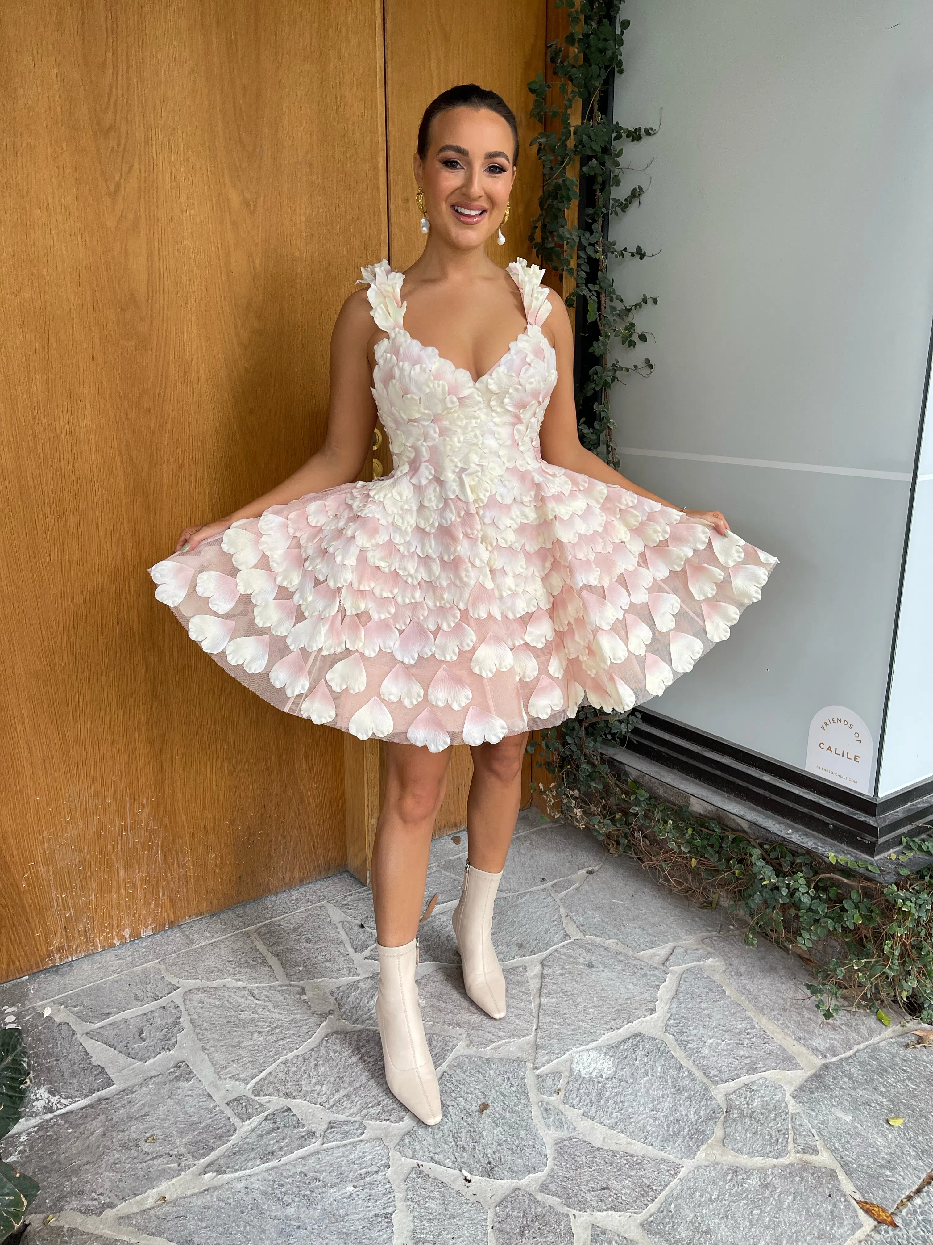 Zimmermann Prima Petal Mini Dress Blush Size 1 / Au 10 - Image 2