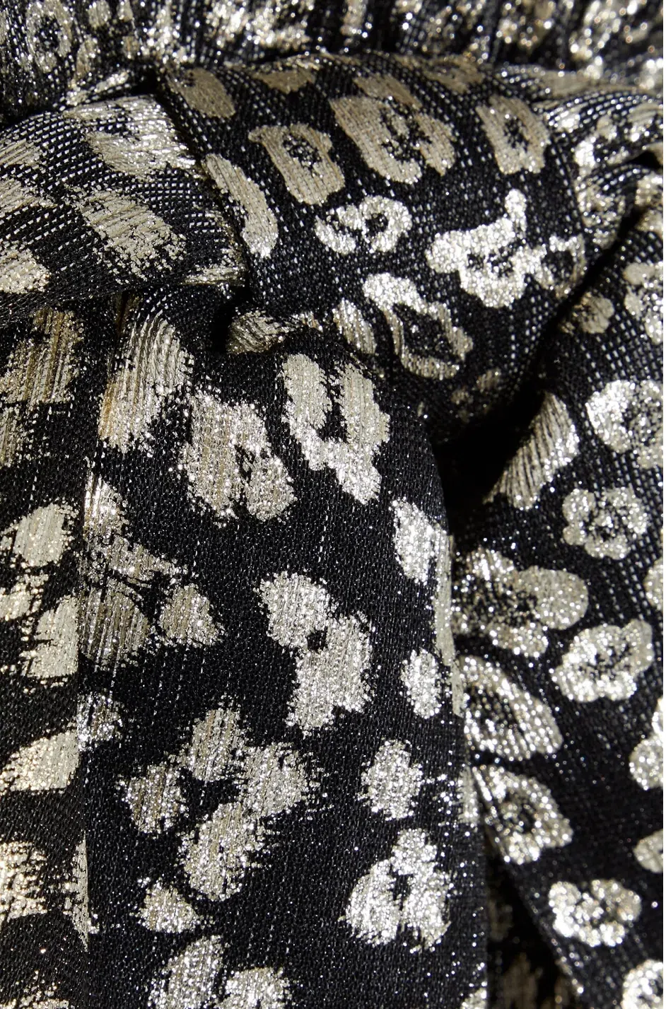 Rebecca Vallance Vienna Metallic Mesh Mini Dress Leopard Print Size 10 - Image 4