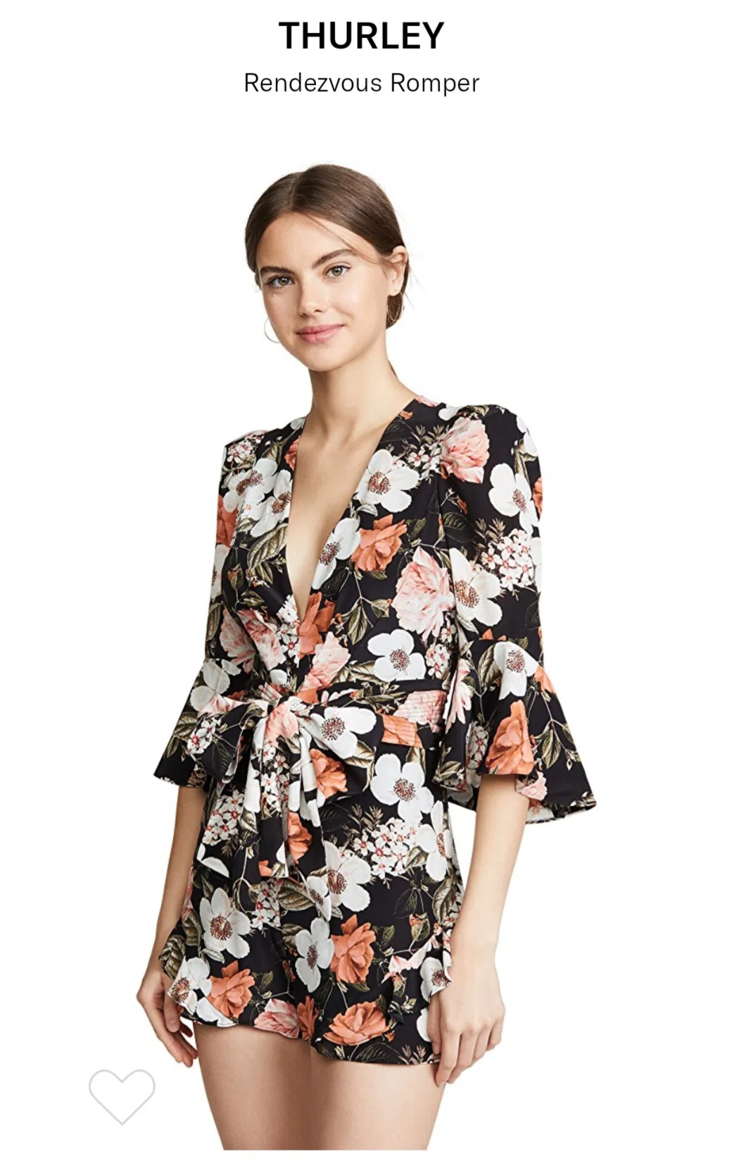 Thurley Rendezvous Playsuit Floral Print Size 10 - Image 3