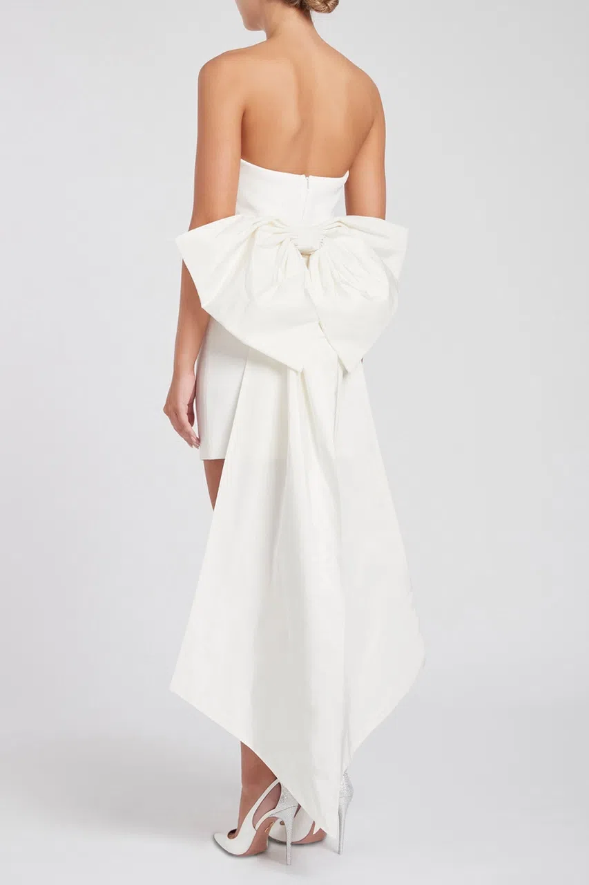 Rebecca Vallance Daphne Mini Dress Ivory White Size 10 - Image 2