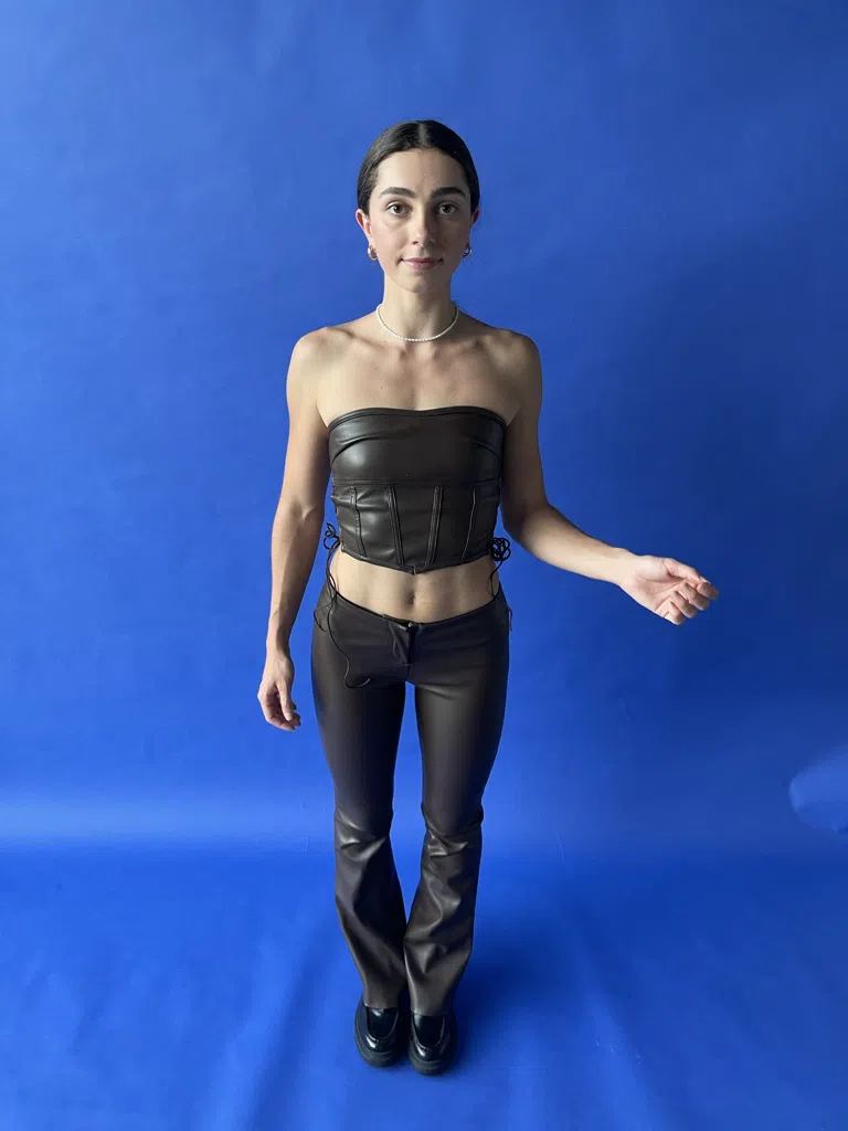 I.AM.GIA Vena Top & Estyn Pants Set Brown Size 6 - Image 4