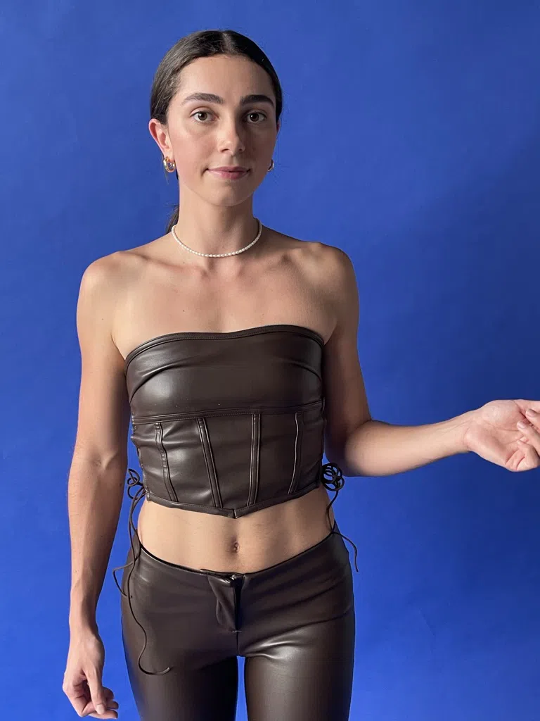 I.AM.GIA Vena Top & Estyn Pants Set Brown Size 6 - Image 3