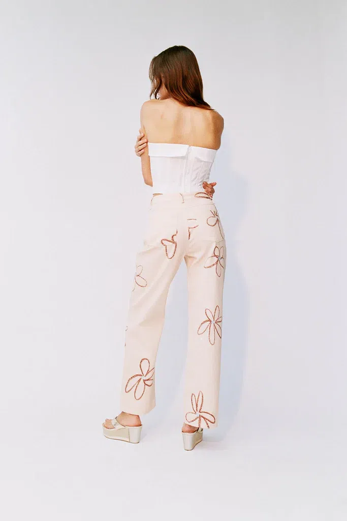 With Jean Carla Corset White Size 6 - Image 5