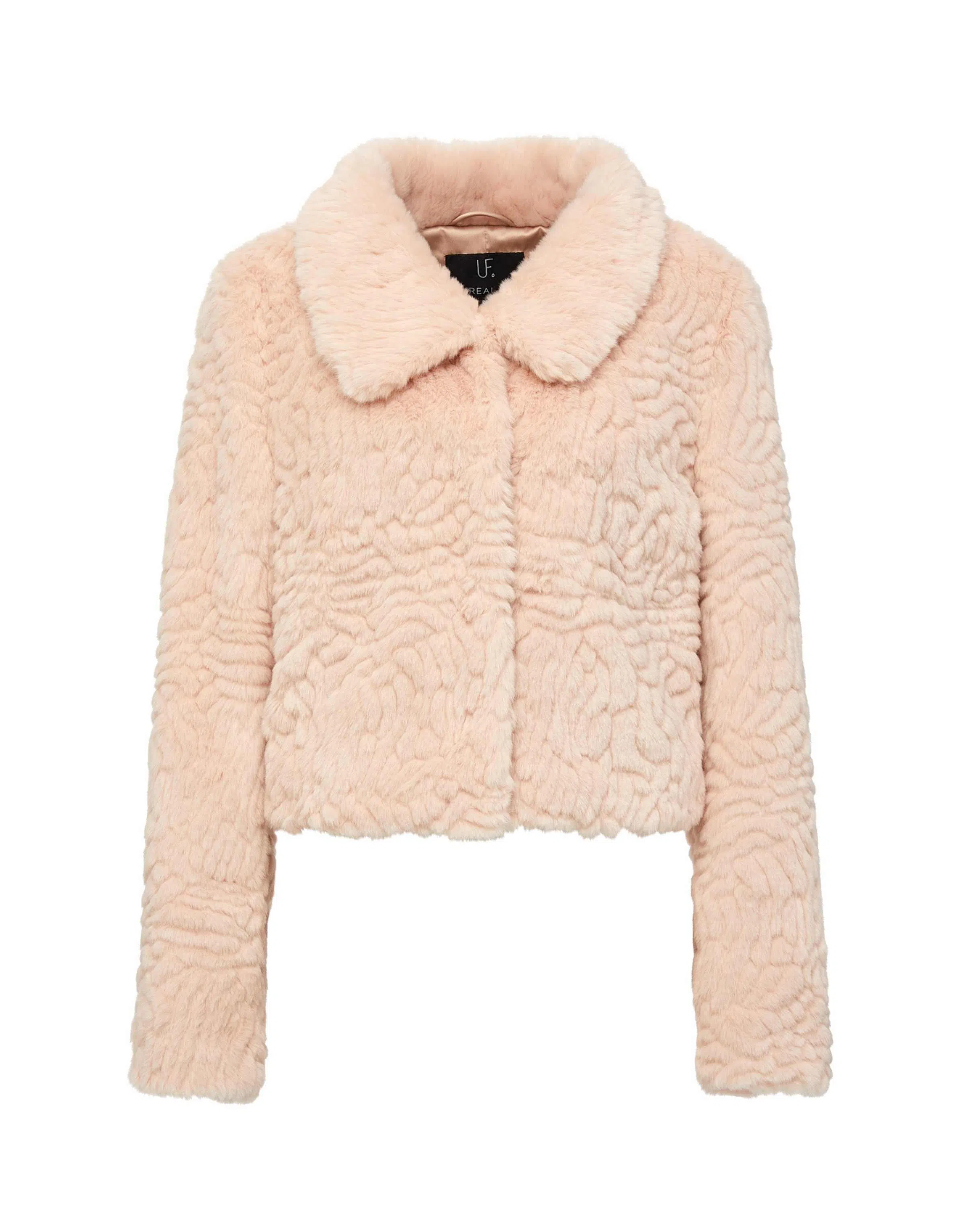 Unreal Fur Lily Jacket Peach Size 8 - Image 3