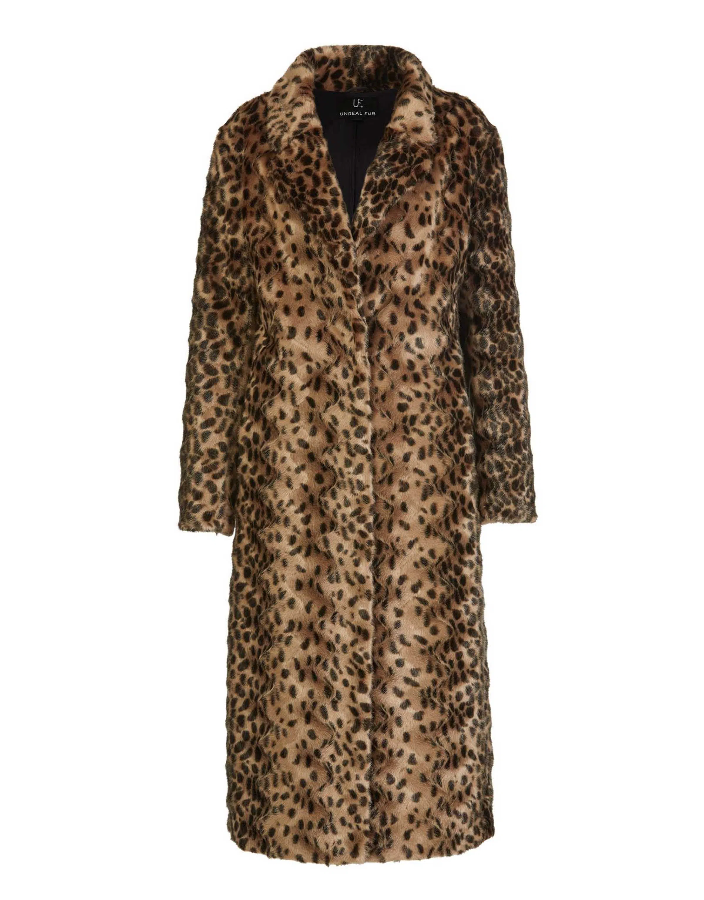 Unreal Fur So Long Coat Animal Print Size 8 - Image 5