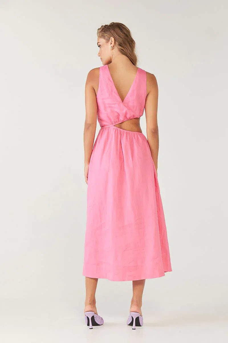 Sovere Studio Mode Midi Dress Pink Size 10 - Image 3