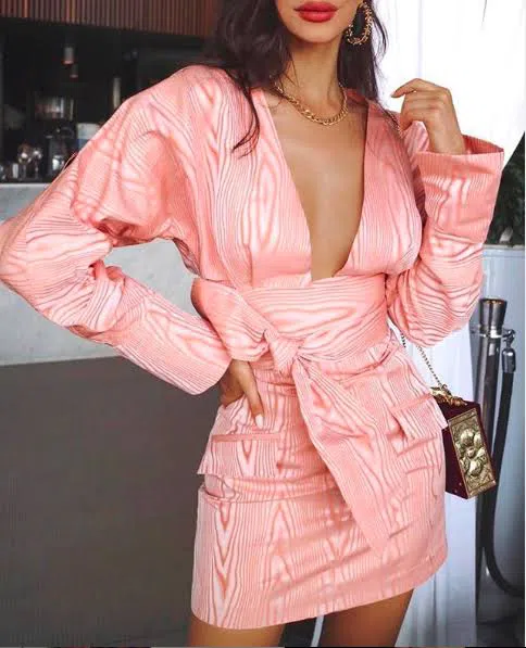 Manning Cartell Mini Mode Wrap Top and Mini Skirt Set Print Size 10 - Image 2