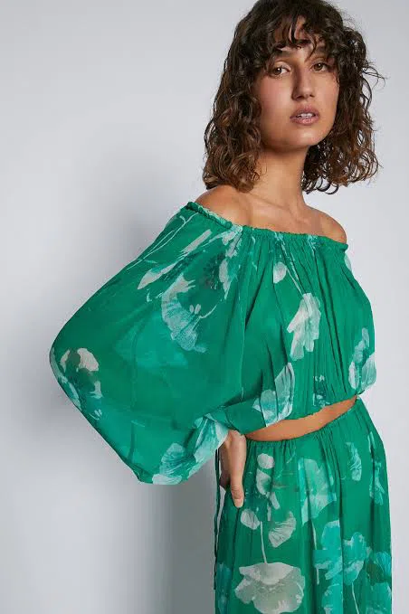 Scanlan Theodore GGT Floral Set Kelly Green Size M - Image 2