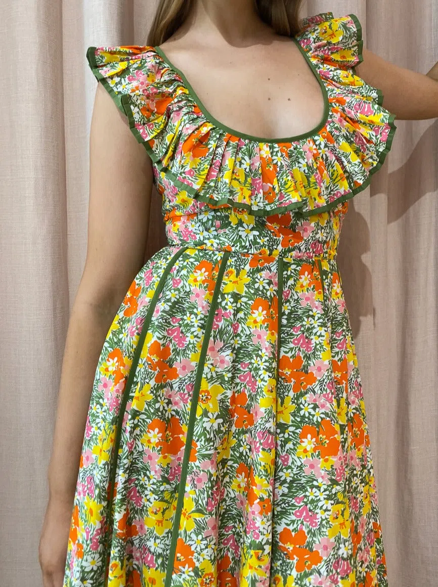 Alemais - Cabana Midi Apron Dress Print - Size 10 - Image 5