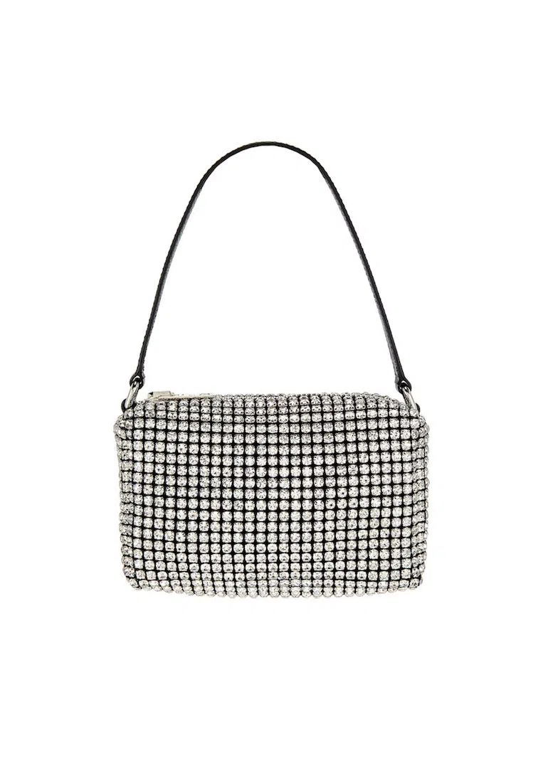 Alexander Wang Heiress Pouch in Rhinestone Mesh - Image 1