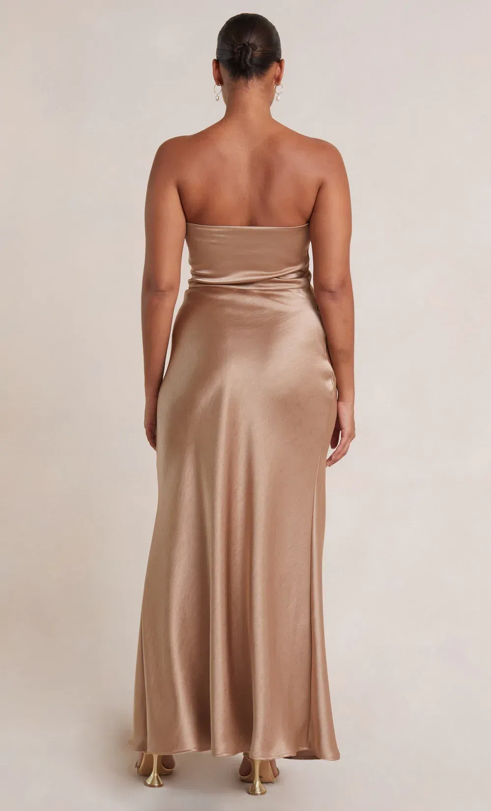 Bec & Bridge The Dreamer Strapless Dress Golden Size 6 - Image 3