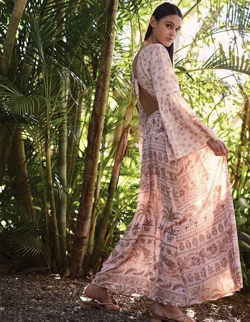 Tigerlily Aziza Maxi Dress Print Size 10 - Image 6