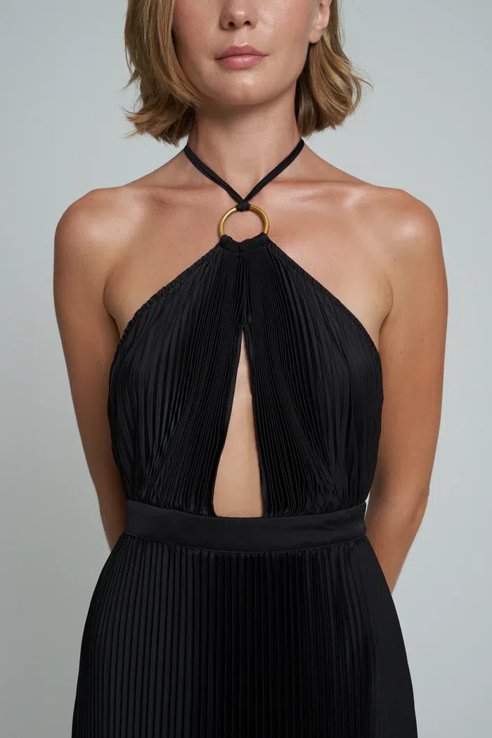 L'Idee Woman Reveil Gown Noir Size 10 - Image 3