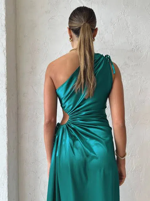 Sonya Moda Nour Maxi Dress Emerald Size 6 - Image 3