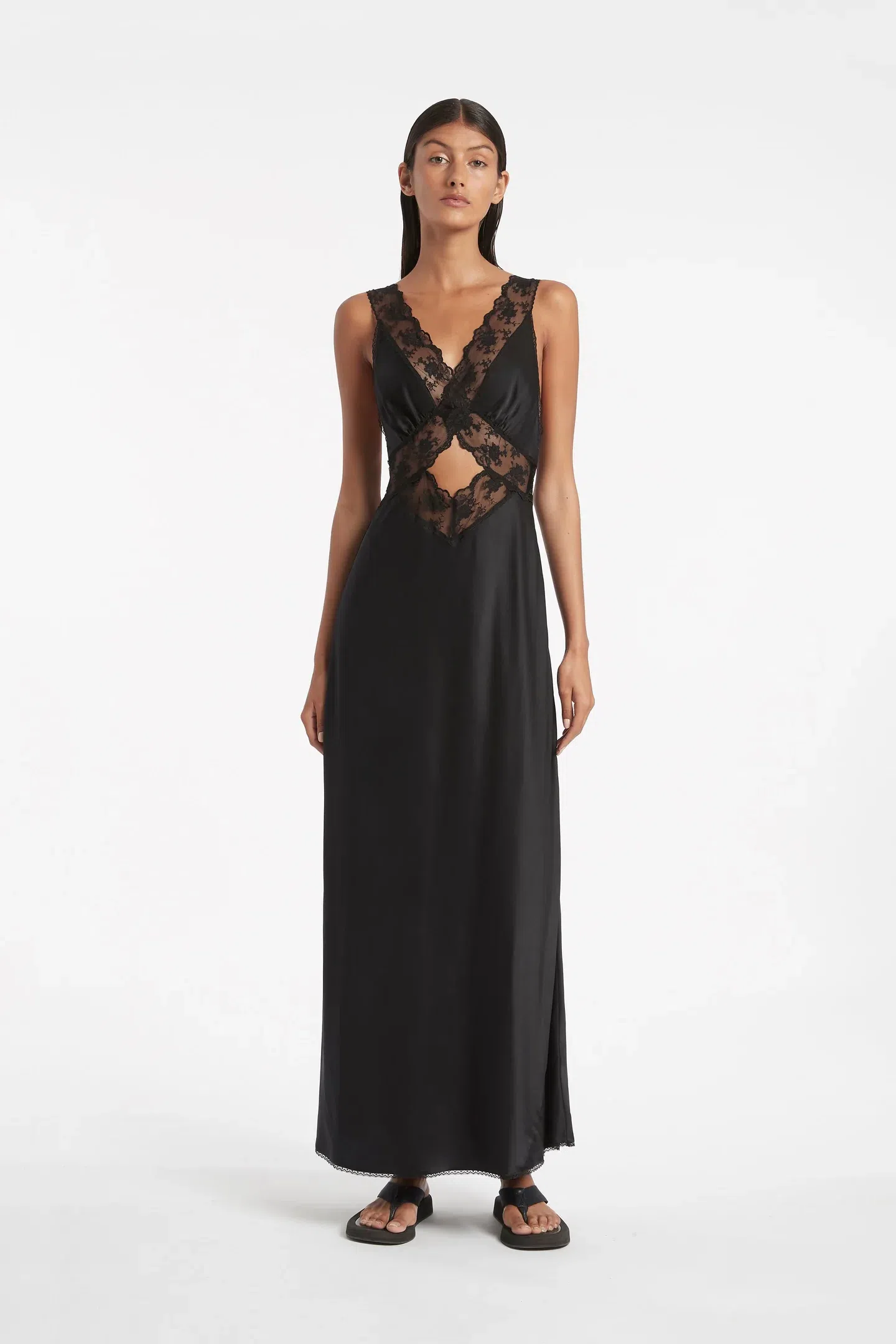 Sir The Label Aries Cut Out Gown Black Size 1 - Image 1