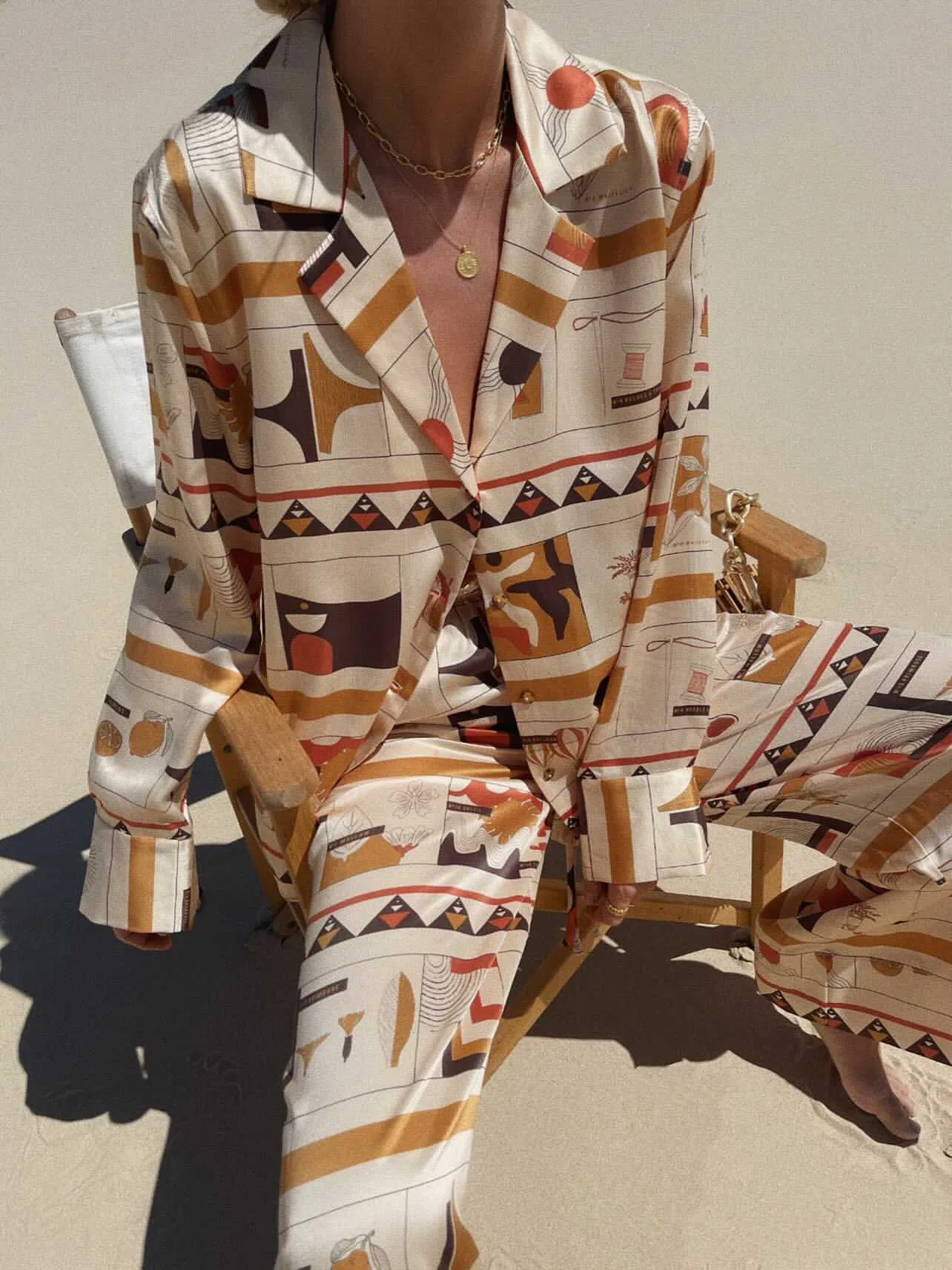 Sir The Label Soleil Print Pants Size 3  - Image 1