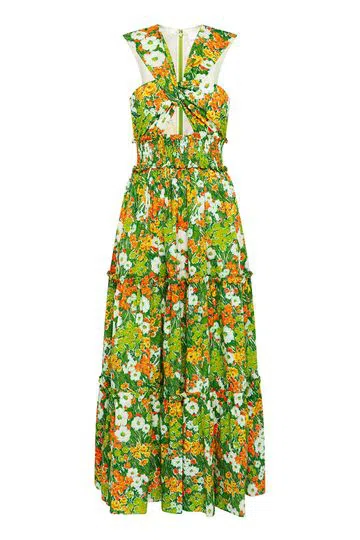 Alice Mccall California Sun Midi Dress Green Size 8 - Image 3