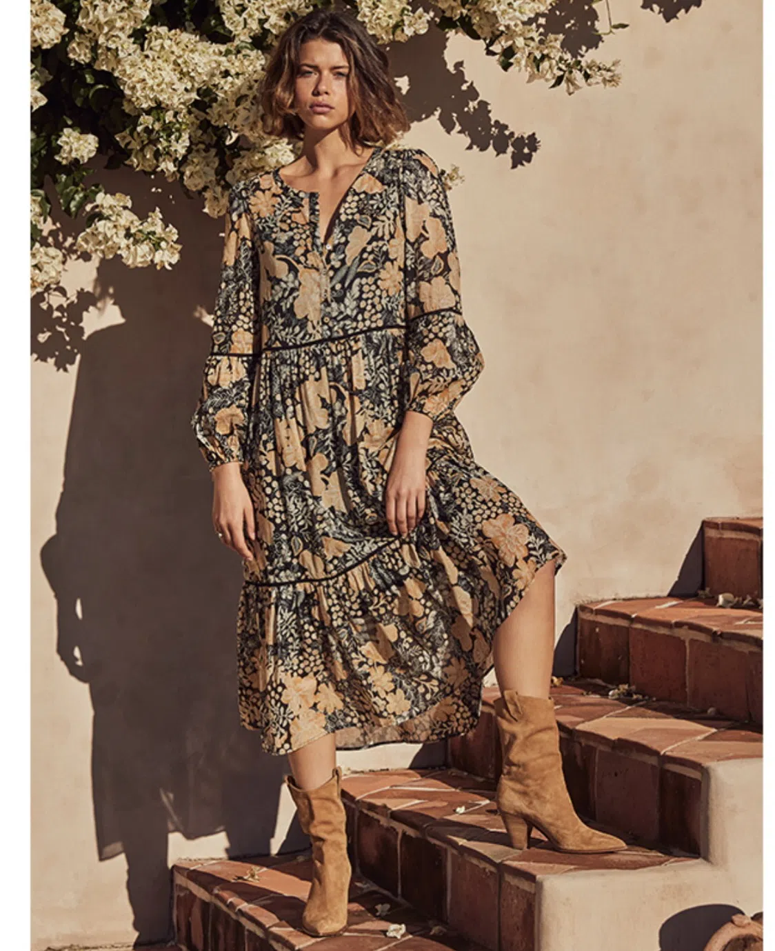 August the Label Brea Midi Dress Floral Size S / Au 8 - Image 1