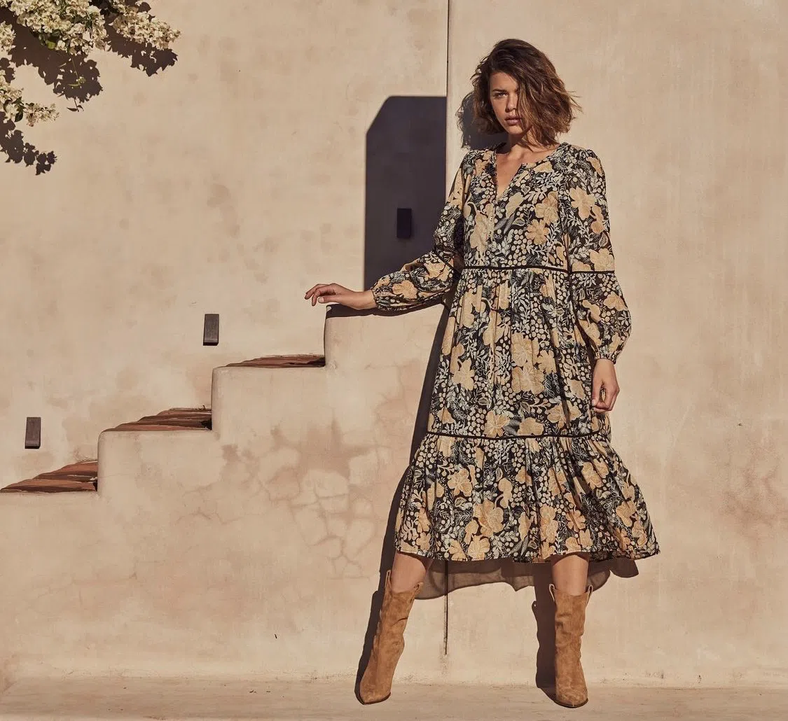 August the Label Brea Midi Dress Floral Size S / Au 8 - Image 2