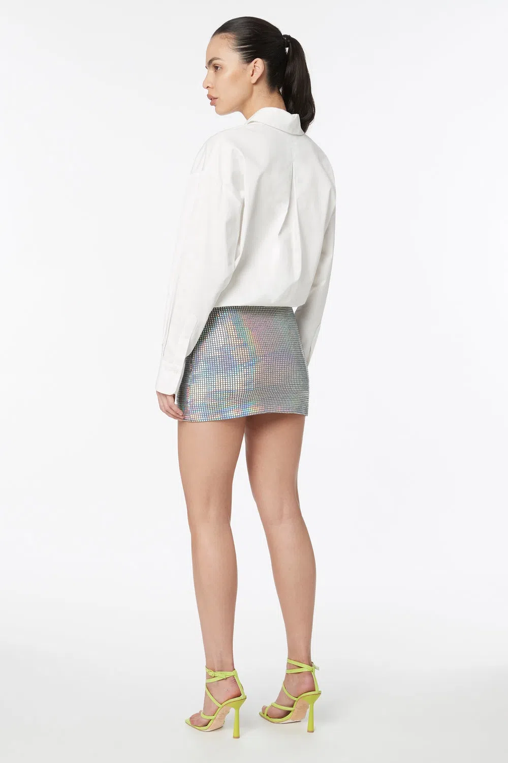 Manning Cartell Platinum Queen Mini Skirt Silver Size 6 - Image 2