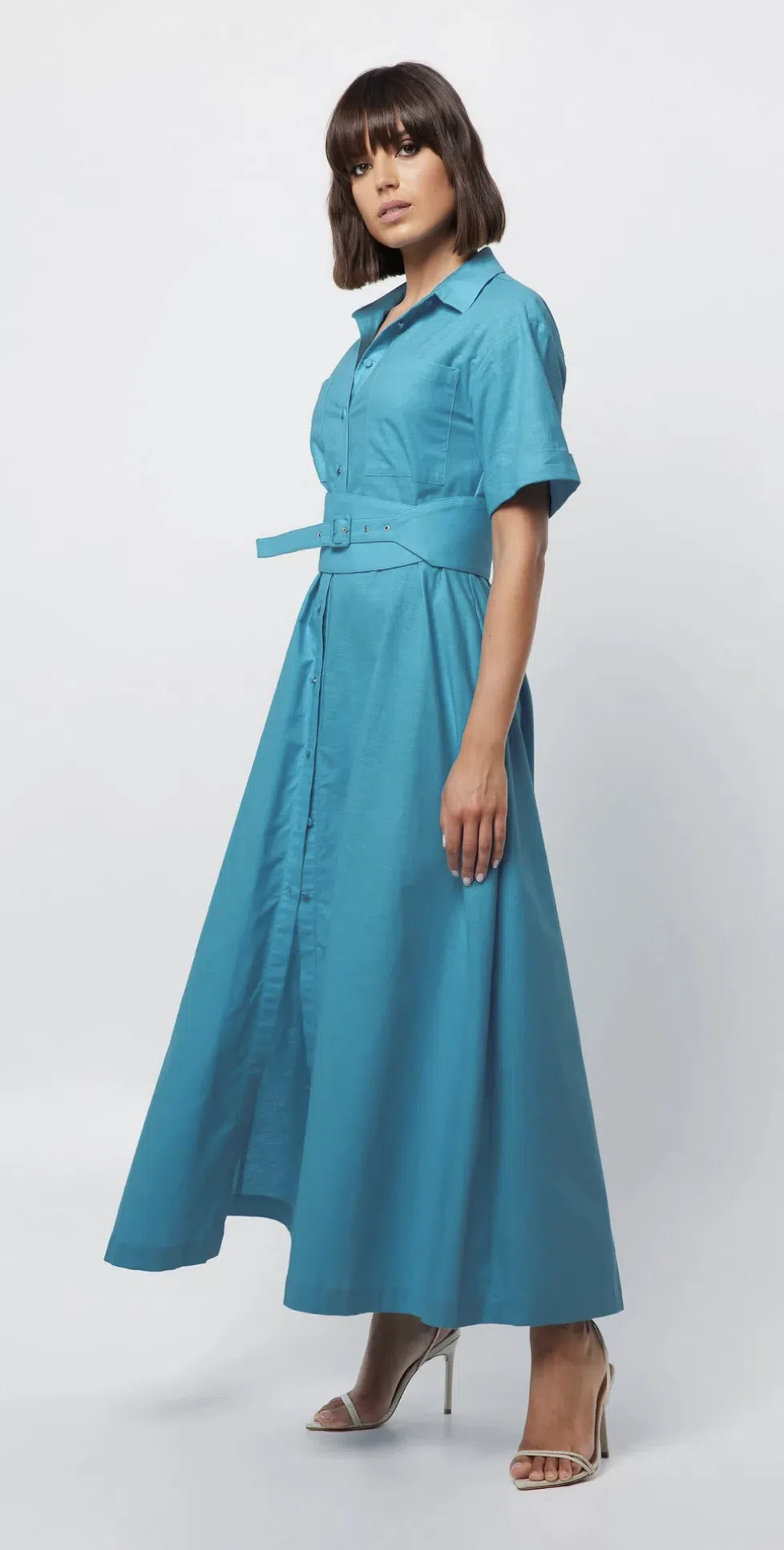 Mossman The Blue Light Shirt Dress Blue Size 16 - Image 2