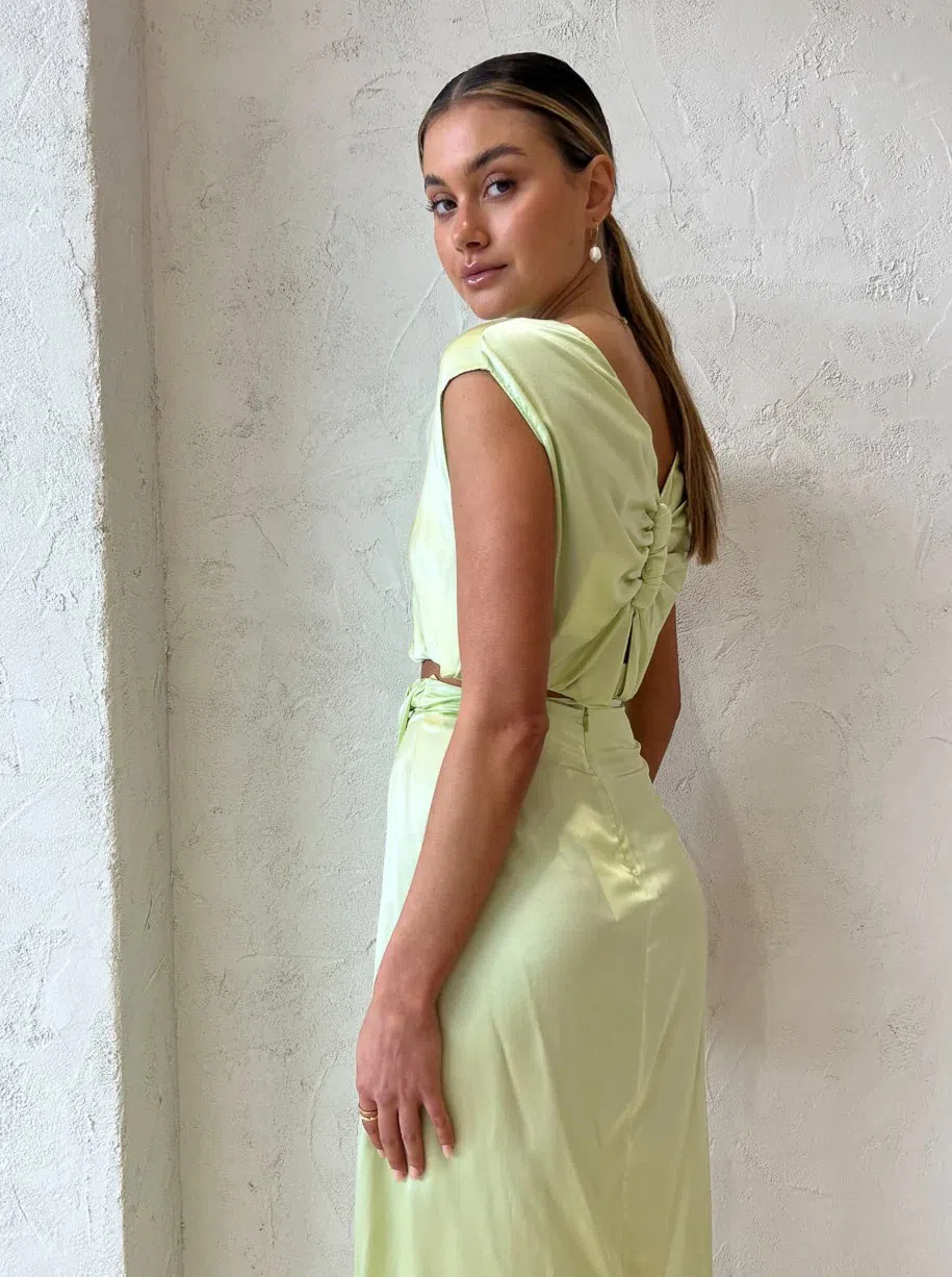 Ginia Indy Skirt and Top in Lime Size 10 - Image 2