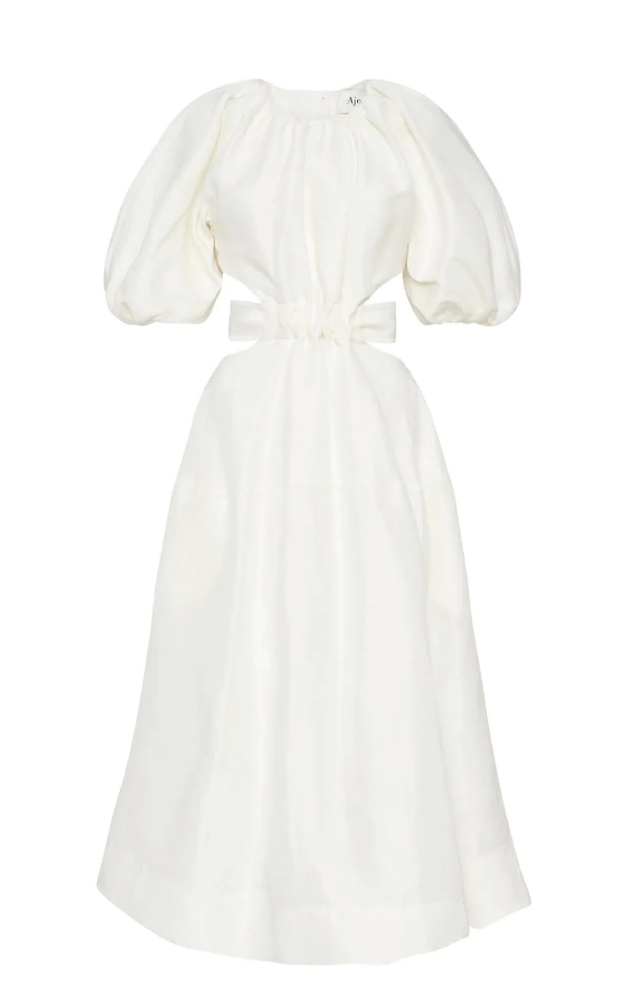 Aje Mimosa Cut Out Midi Dress White Size 8 - Image 3
